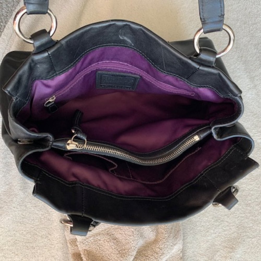 Coach Mia Signature Leather Carryall Handbag 15409 - Picture 6 of 8